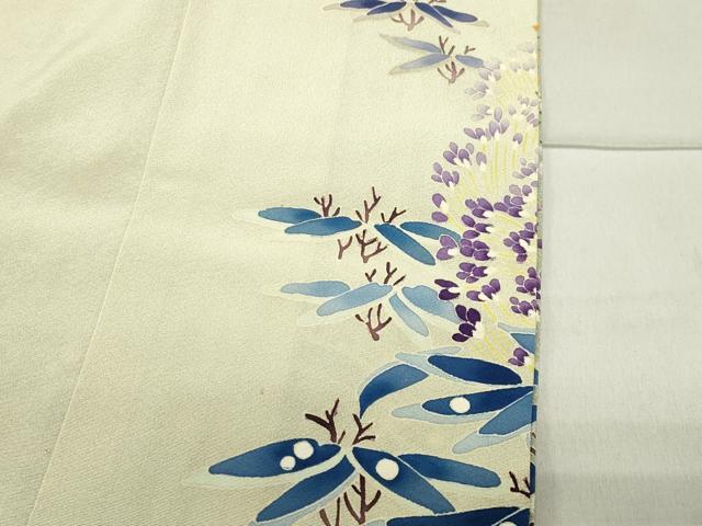 平和屋着物●本加賀友禅作家 木村喜博 色留袖 草花文 暈し染め 正絹 逸品 CABB0238gh