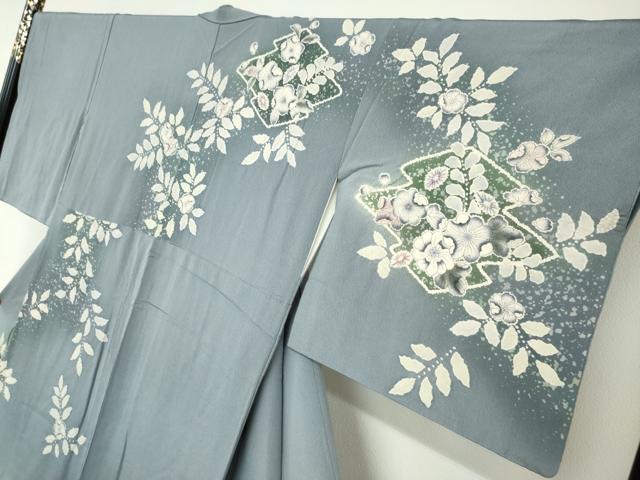 平和屋着物●訪問着 作家物 絞り 辻が花 暈し染め 正絹 逸品 DABB0417ud