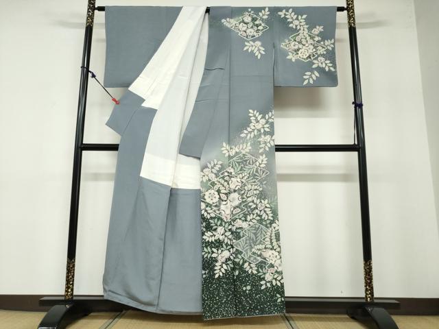 平和屋着物●訪問着 作家物 絞り 辻が花 暈し染め 正絹 逸品 DABB0417ud