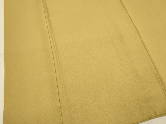 平和屋着物●上質な色無地 黄橡色 正絹 逸品 DABA8879du