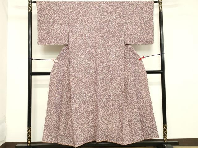 平和屋着物■上質な小紋 舞花文 鹿 正絹 逸品 DABB8603cd