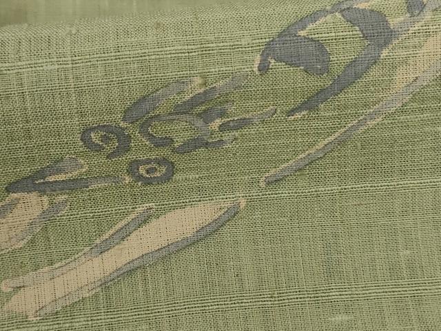 平和屋着物*夏物 染織の名門 しょうざん 生紬 訪問着 手描き 河童 正絹 逸品 AABF2783jd