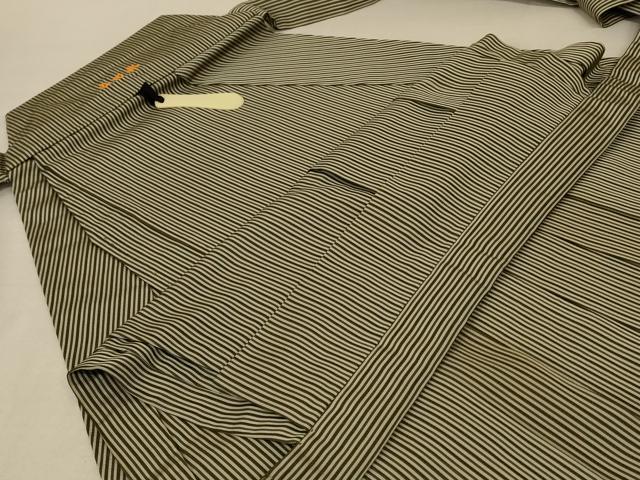 平和屋着物*夏物 男性 馬乗り袴 縞 正絹 逸品 AABF2792jd