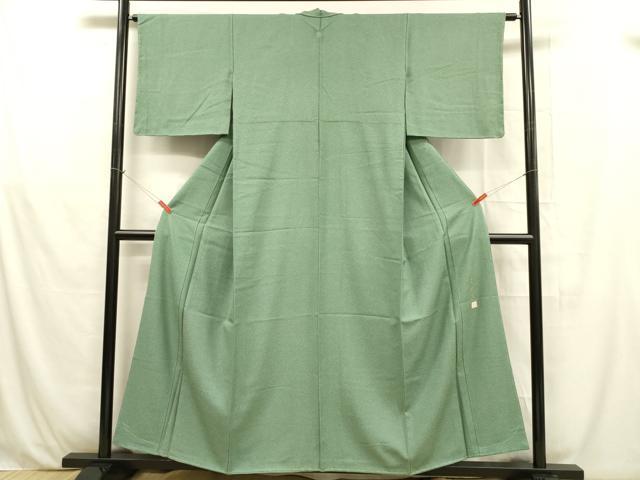 平和屋着物■江戸小紋 草木染 作家物 草葉文 正絹 逸品 DABB3524cm