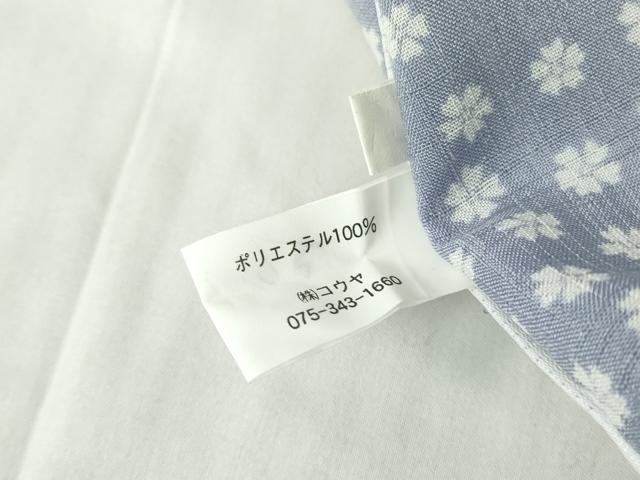 平和屋着物*夏物 小紋 紗 小花文 洗える着物 DABA4475az