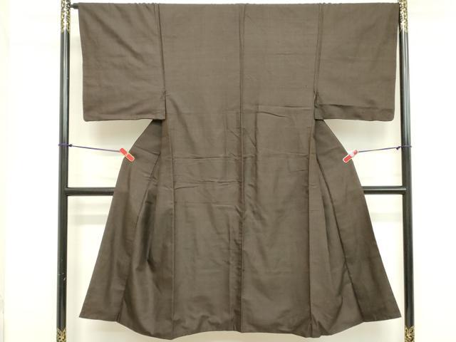 平和屋着物■男性 お召 格子 正絹 逸品 DABB8625cd