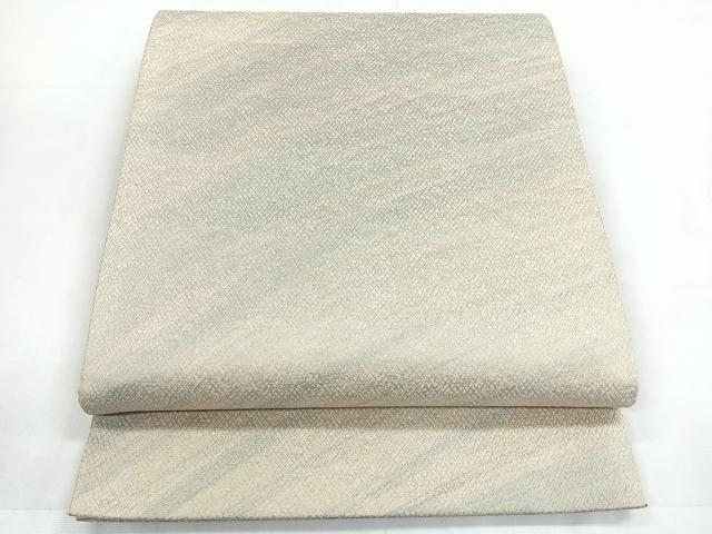 平和屋着物◎全通柄袋帯 霞文 金糸 正絹 逸品 CABC1813nb