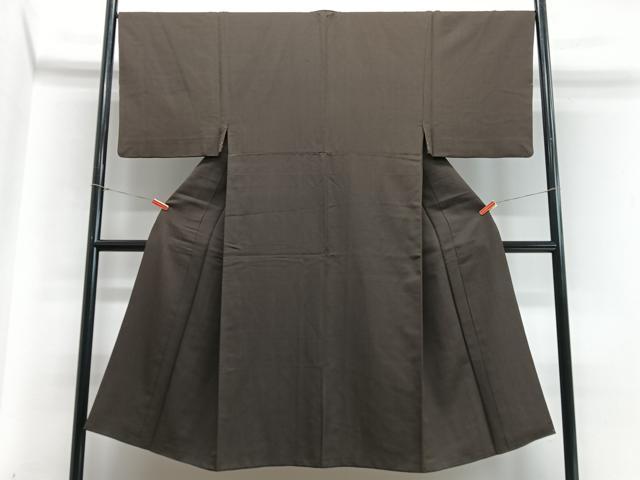 平和屋着物■男性 紬 格子 正絹 逸品 CABB9061xe
