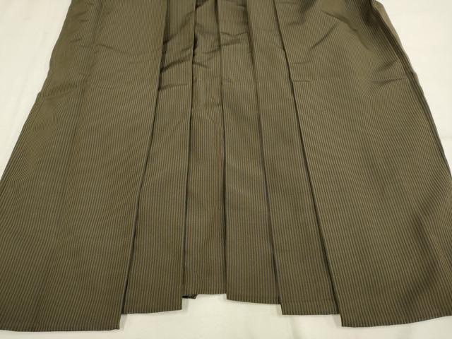 平和屋着物●男性 馬乗り袴 間道 正絹 逸品 DABA8970du