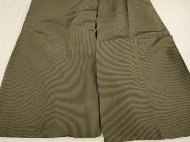 平和屋着物●男性 馬乗り袴 間道 正絹 逸品 DABA8970du