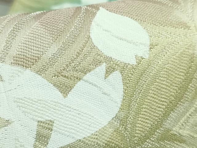 平和屋着物●極上 九寸名古屋帯 七宝舞桜 逸品 DZAB4203kh6