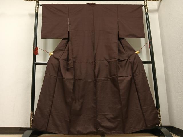 平和屋着物●上質な紬 十字絣 正絹 逸品 AABF5362ph