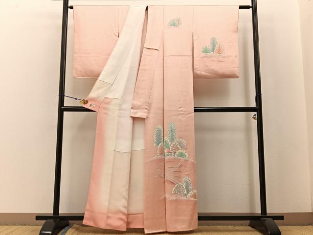 平和屋着物■訪問着 樹林風景文 やまと誂製 正絹 逸品 BAAW5211hj