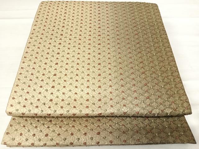 平和屋着物◎六通柄袋帯 抽象文様 正絹 逸品 AABF4570yx