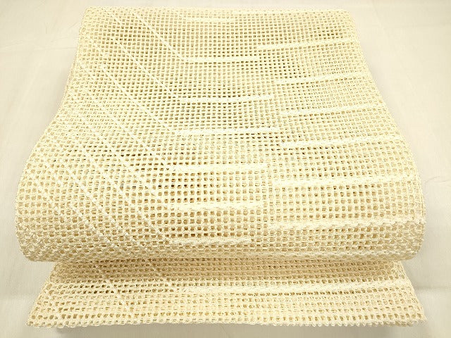 平和屋着物*夏物 八寸名古屋帯 羅 抽象文様 正絹 逸品 DABB3563cm