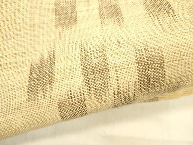 平和屋着物*夏物 つけ帯 絣文様 共箱付き 麻 逸品 DABB3588cm