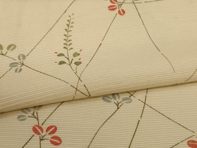 平和屋着物*夏物 小紋 絽 萩文 正絹 逸品 AABF6825jd