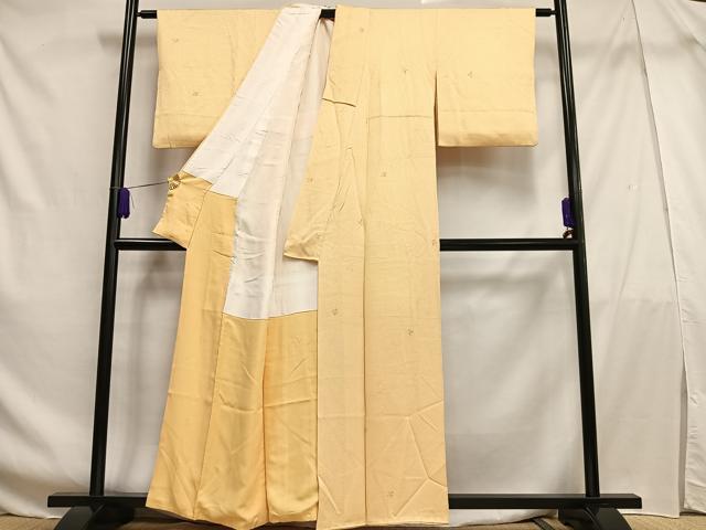 平和屋着物■上質な小紋 枝葉文 正絹 逸品 AABF6272oa
