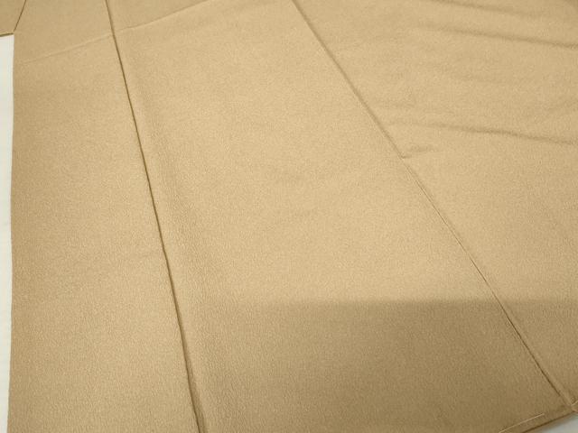 平和屋着物●洗える最高級着物 <英>はなぶさ謹製 色無地 榛色 背抜き仕立て 洗える着物 未使用 AABF6619cs