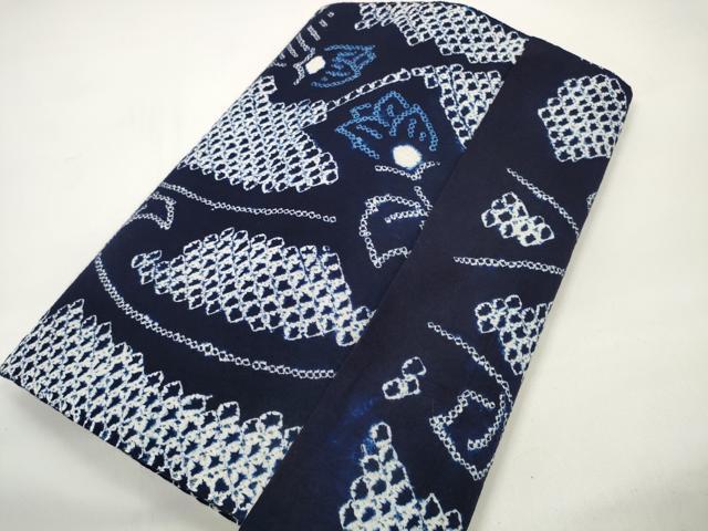 平和屋着物●極上 夏物 浴衣 有松鳴海絞 反物 着尺 花繋ぎ 綿 逸品 未使用 DZAA11716kh6