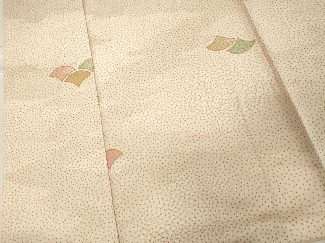平和屋着物■上質な小紋 霞青海波 金彩 正絹 逸品 DABB8944cd