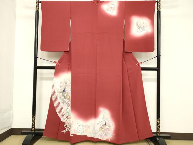 平和屋着物■訪問着 雉 暈し染め 正絹 逸品 DABB8948cd