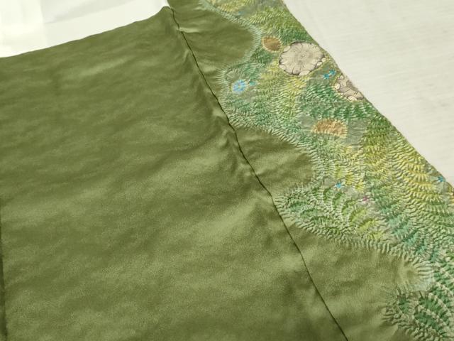 平和屋着物●訪問着 辻が花 絞り 金通し地 正絹 逸品 AABF6628cs