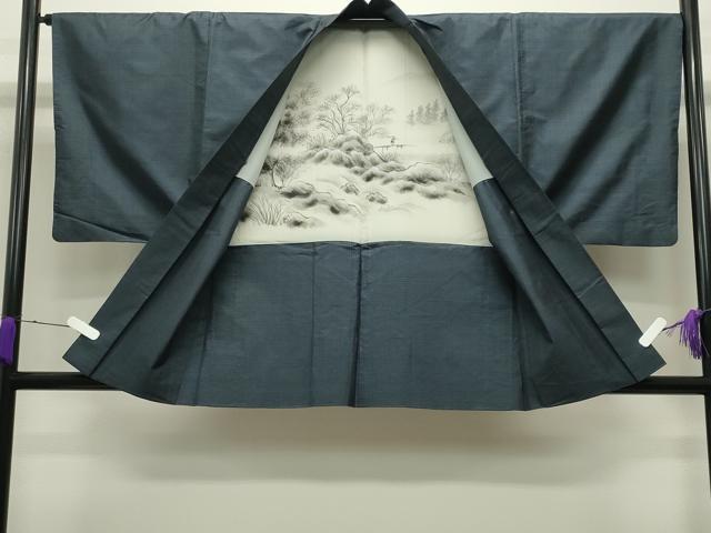 平和屋着物●男性 本場大島紬 アンサンブル 西郷絣 正絹 逸品 CABC8041gh