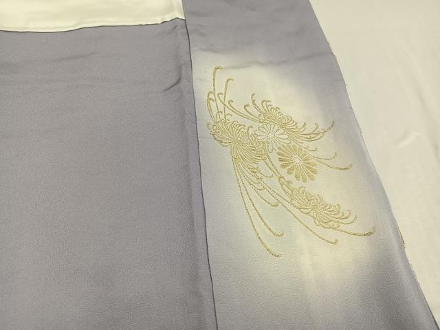 平和屋着物●訪問着 白樺 暈し染め 金銀糸 正絹 逸品 AABF8781ph