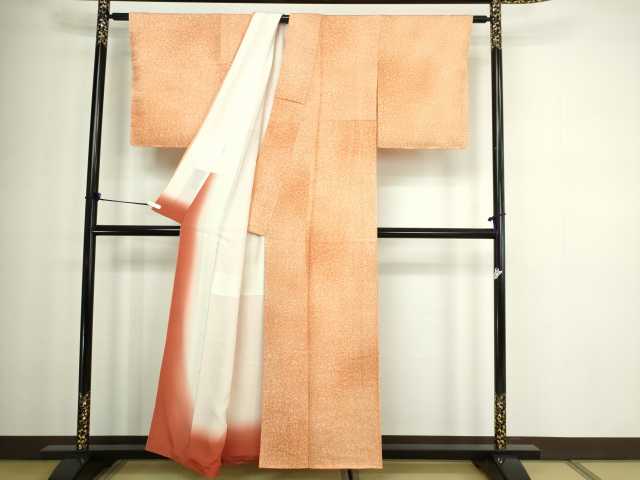 平和屋着物■上質な小紋 霞文 暈し染め 正絹 逸品 DABC0167sf