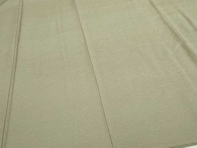 平和屋着物■上質な色無地 霞地紋 利休鼠色 正絹 逸品 DABC0155sf