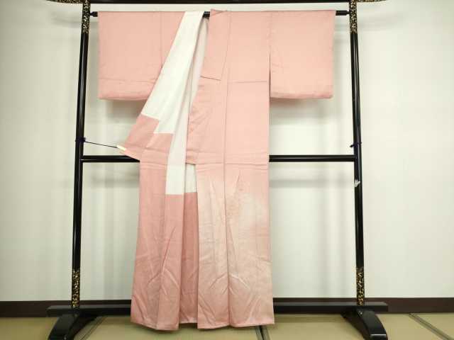 平和屋着物■色留訪問着 鏡裏花文 暈し染め 正絹 逸品 DABC0163sf