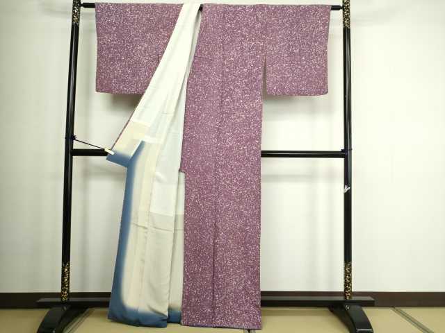 平和屋着物■上質な小紋 霞文 正絹 逸品 DABC0184sf
