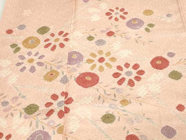 平和屋着物■訪問着 絞り 枝花文 正絹 逸品 DABC0202sf
