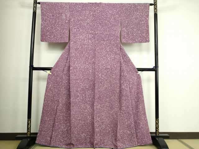 平和屋着物■上質な小紋 霞文 正絹 逸品 DABC0184sf
