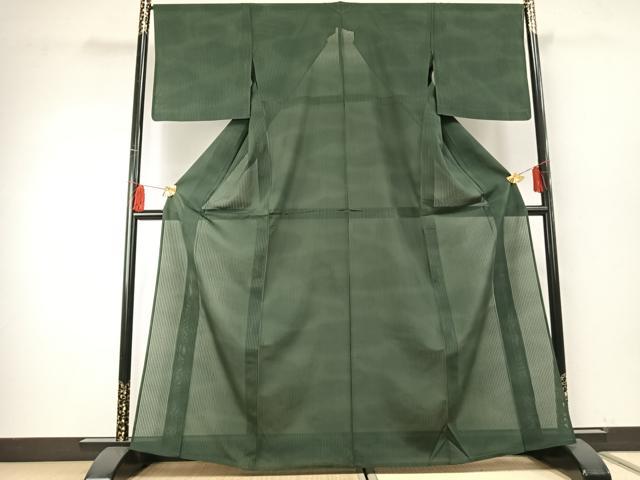 平和屋着物*夏物 小紋 紗 縞 正絹 逸品 AABF5800fy