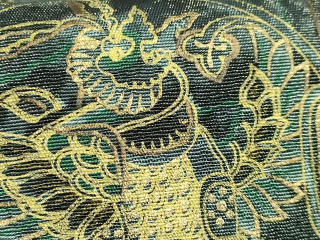 平和屋着物●極上 前田仁仙 仁仙更紗 全通柄袋帯 舞鳥更紗 金彩 逸品 DZAB4758kh6