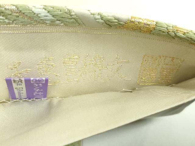 平和屋着物●極上 山口美術織物 皇室 伊勢神宮御用 西陣織 太鼓柄袋帯 唐織 天恵豊穣文 金糸 逸品 DZAB4781kh6