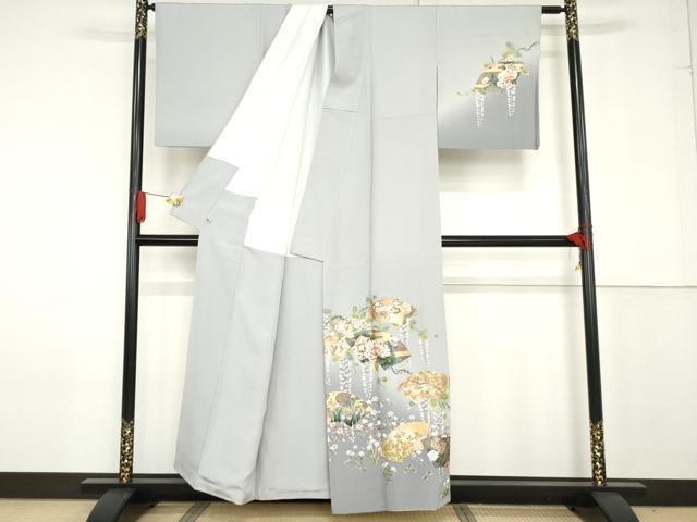 平和屋着物●訪問着 作家物 古都乃彩 暈し染め 金彩 さが美扱い 正絹 逸品 AABG0286cs