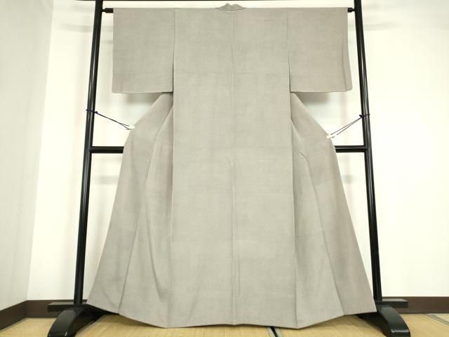 平和屋着物●江戸小紋 市松に縞 正絹 逸品 DABA4828az