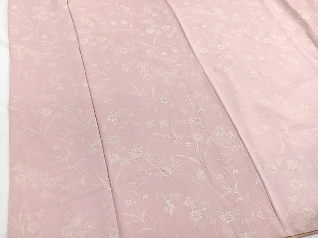 平和屋着物■上質な小紋 草花文 正絹 逸品 BAAW4587hv
