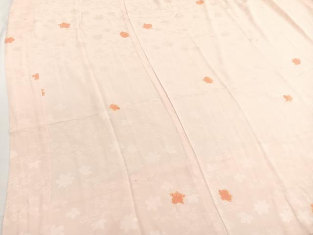 平和屋着物■長襦袢 無双仕立て 絞り 楓花文 正絹 逸品 BAAW4640hv