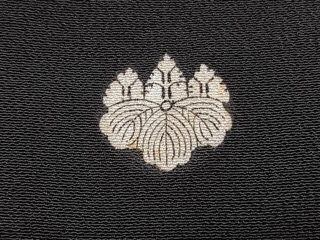 平和屋着物■豪華黒留袖 刺繍 飛鶴飾花文 金彩 正絹 逸品 BAAW4637hv