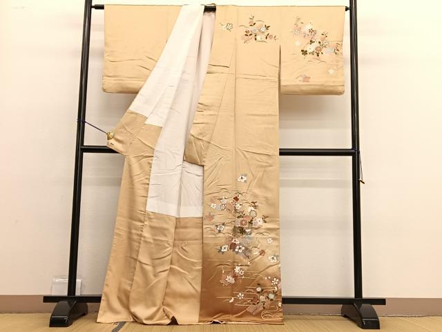 平和屋着物■訪問着 花筏 暈し染め 金彩 三越扱い 正絹 逸品 BAAW4731hv