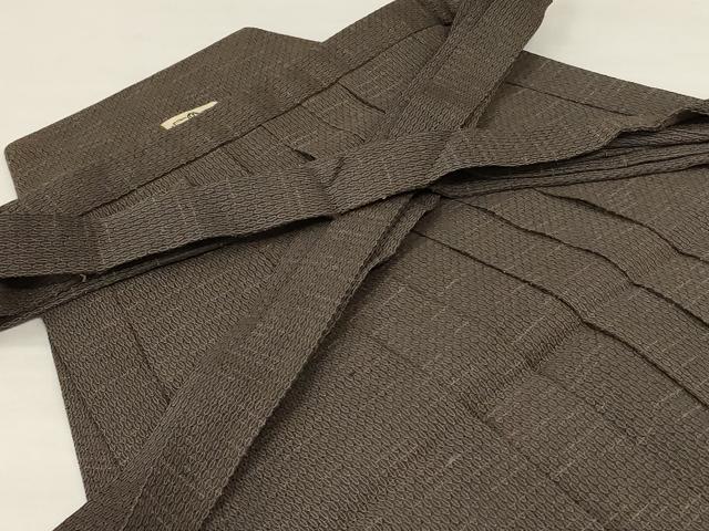 平和屋着物*夏物 男性 行灯袴 網目文 正絹 逸品 AABF9489jd