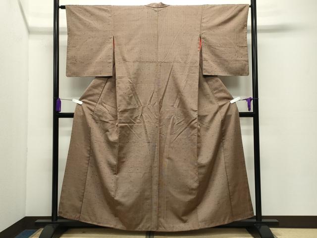 平和屋着物●極上 紬 霞文 正絹 逸品 CABC8166gh
