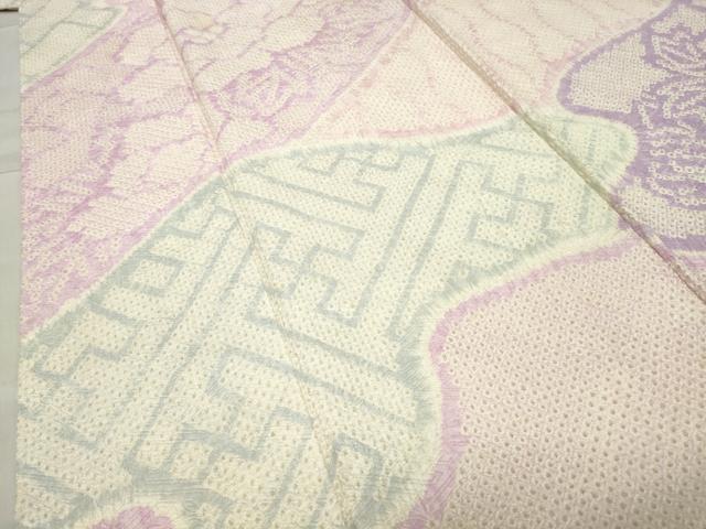 平和屋着物●訪問着 総絞り 牡丹吉祥文 正絹 逸品 CABC8162gh