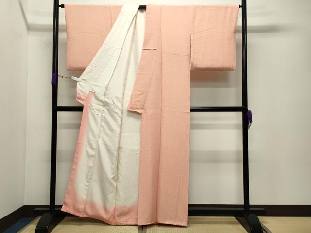 平和屋着物●日本工芸会正会員 中儀延 加賀小紋 小紋 舞花文 正絹 逸品 CABC8194gh