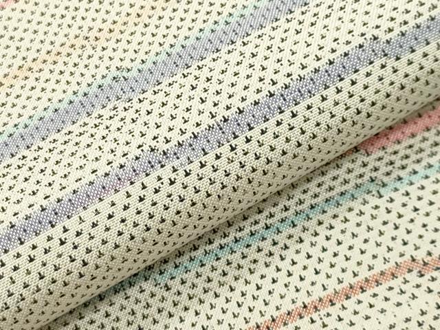 平和屋着物●訪問着 本場大島紬 9マルキ 横段文 正絹 逸品 CABC8189gh