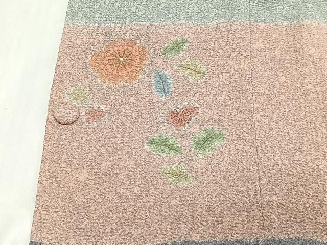 平和屋着物∞道行コート 絞り 花唐草文 金彩 正絹 逸品 未使用 CABD4434ua